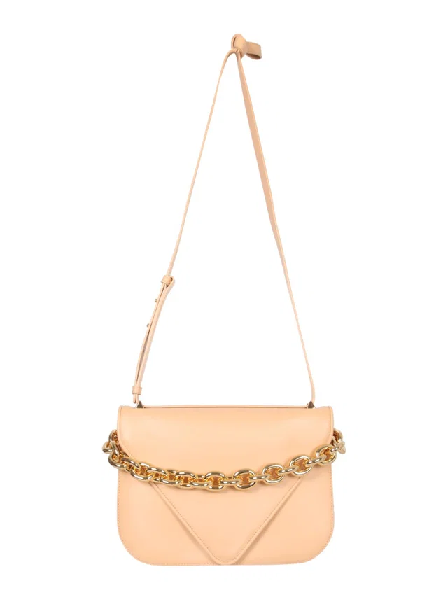 Bottega Veneta Mount Shoulder Bag — Beige Leather in Beige Leather from HEWI