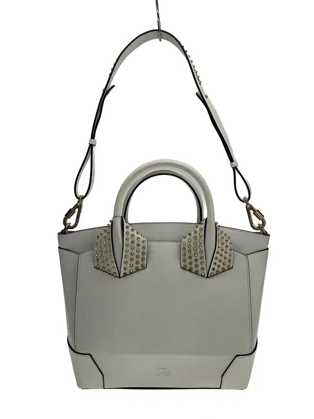 Christian Louboutin Shoulder Bag Leather White in white Leather from Poshmark