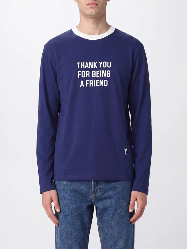 Ami Paris Long-Sleeved Crewneck T-Shirt, photo 4 of 4 from SENSER