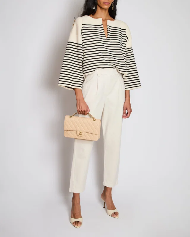 Brunello Cucinelli Beige Straight-Leg Trouser Size IT 38 (UK 6) in Beige from Sellier