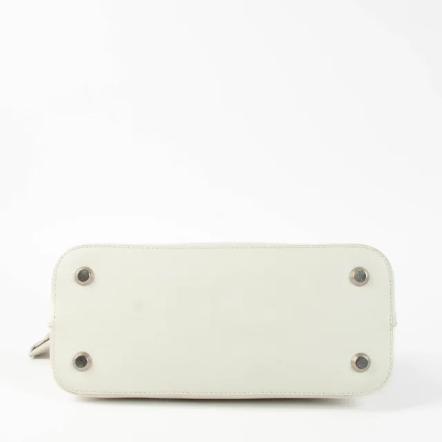 Balenciaga White Logo Ville Small Bag in White Caviar leather from Labellov, photo 5 of 6