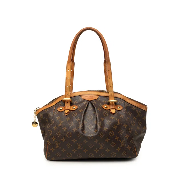 Brown Louis Vuitton Monogram Tivoli GM Shoulder Bag in Brown Coated canvas from Designer Revival