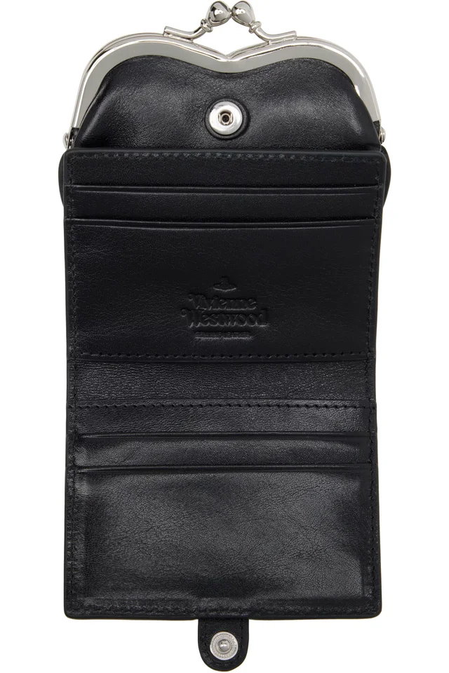 Vivienne Westwood Black Heart Frame Wallet, photo 3 of 3 from SSENSE