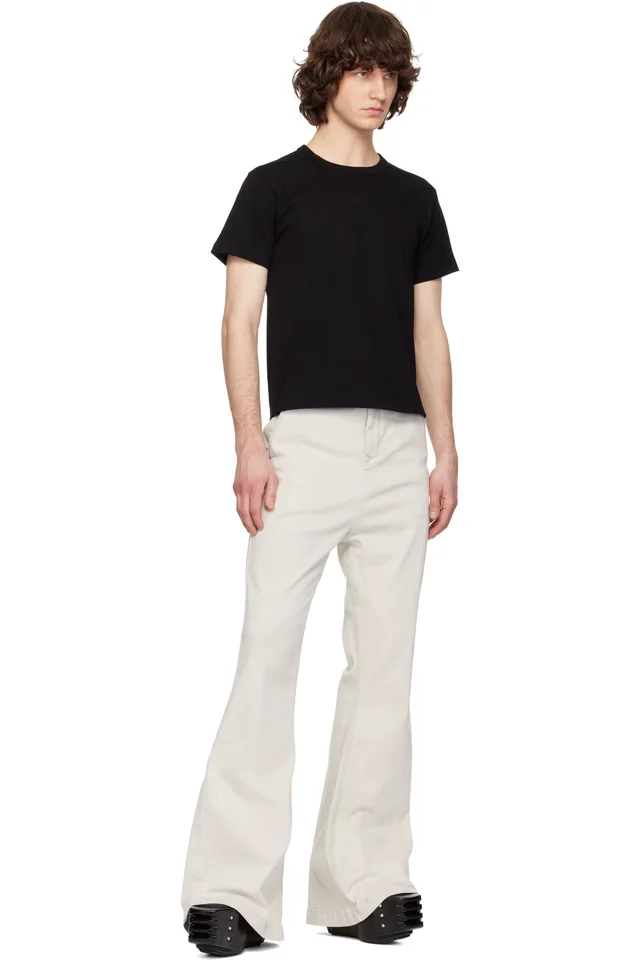 Rick Owens DRKSHDW Off-White Temple Dirt Bolan Jeans, photo 4 of 4 from SSENSE