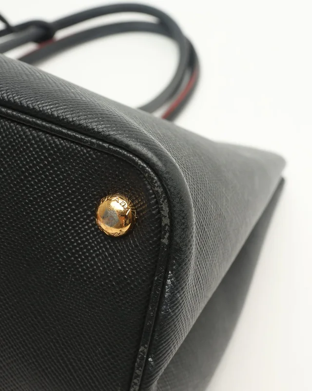 Prada Large Saffiano Double Bag in Saffiano leather from A Retro Tale, photo 7 of 14
