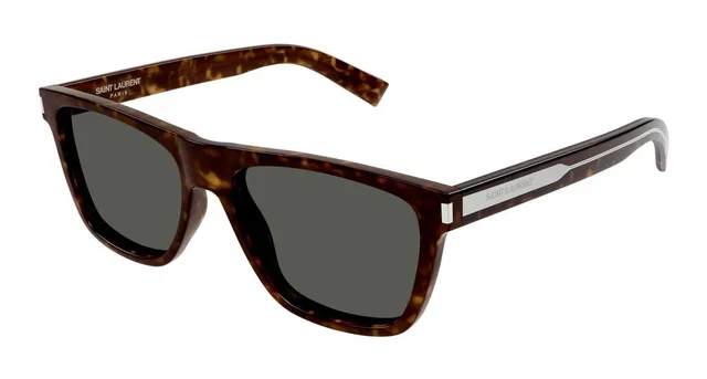 Saint Laurent Sl Acetate Square Sunglasses — Havana from HEWI