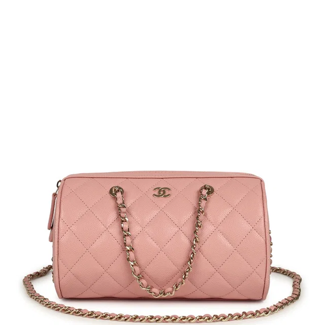 Chanel Mini Timeless Classic Barrel Bag in Pink Caviar leather from Madison Avenue Couture