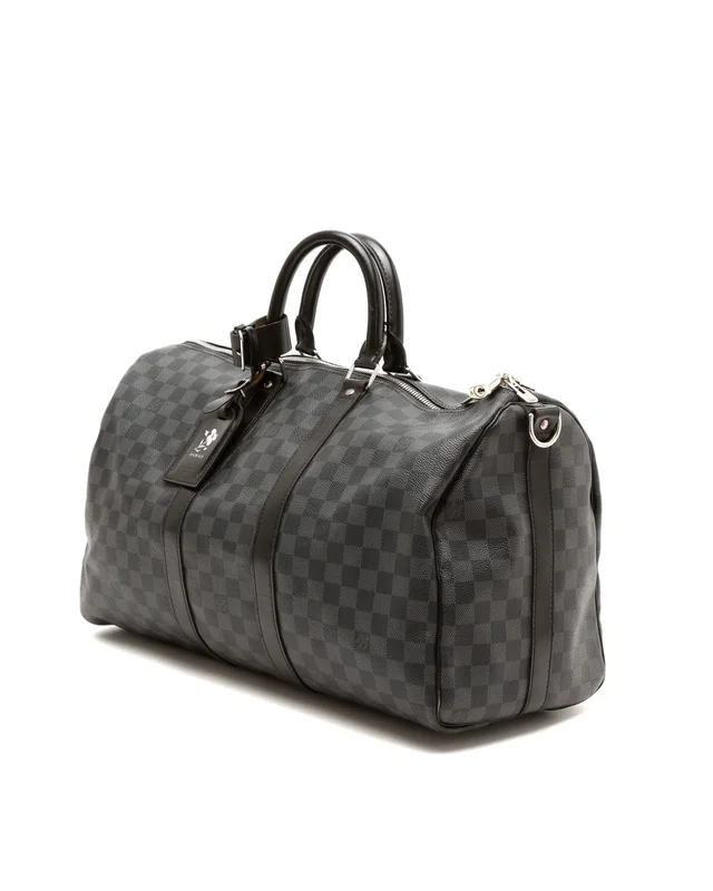 Louis Vuitton Damier Graphite Keepall 45 Bandoulière Weekend Bag in Grey Canvas from A Retro Tale, photo 2 of 8