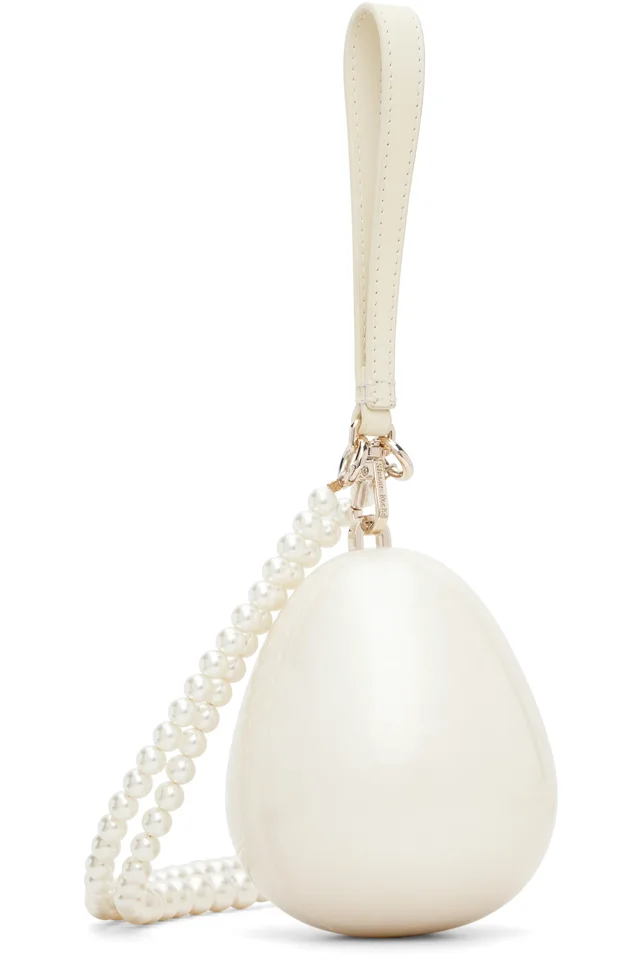 Simone Rocha Off-White Pearl Egg Bag, photo 2 of 5 from SSENSE