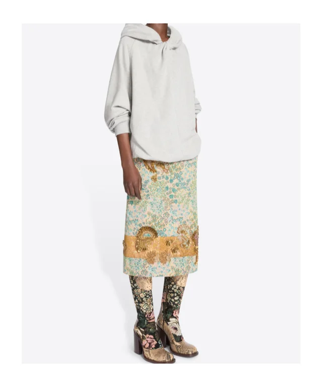 Dries Van Noten draped cotton hoodie, photo 3 of 4 from SENSER