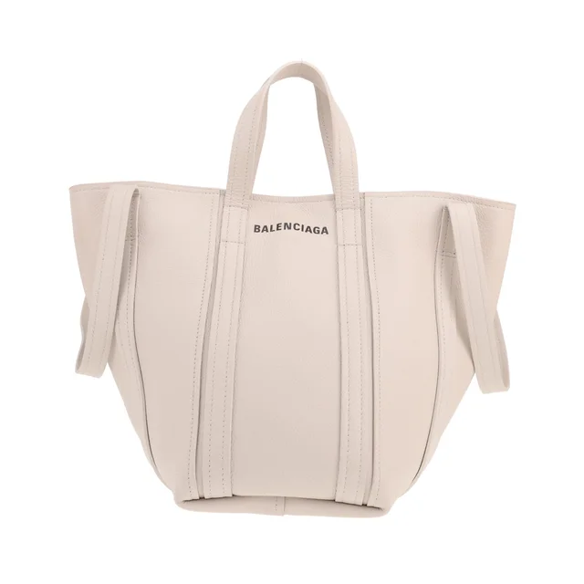 Balenciaga Everyday handbag in white grained leather in White Caviar leather from Collector Square, photo 2 of 3