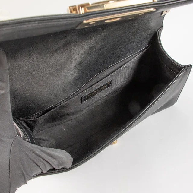 Black Calfskin Medium Boy Chanel Bag in Black Calfskin from Labellov, photo 7 of 7