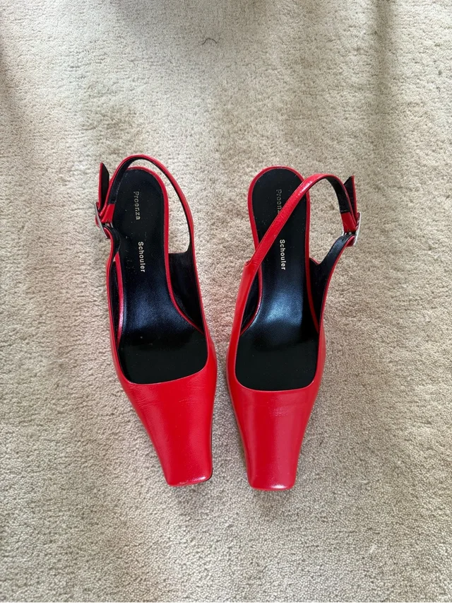 Proenza Schouler Sling-Backs in red Patent leather from Poshmark