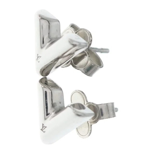 Louis Vuitton Essential Metal Earrings Silver in Silver from The Reluxe