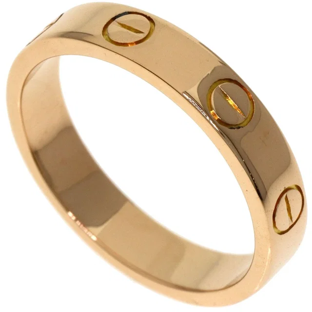 Cartier Mini Love Ring 50 18K Pink Gold in Pink from The Reluxe