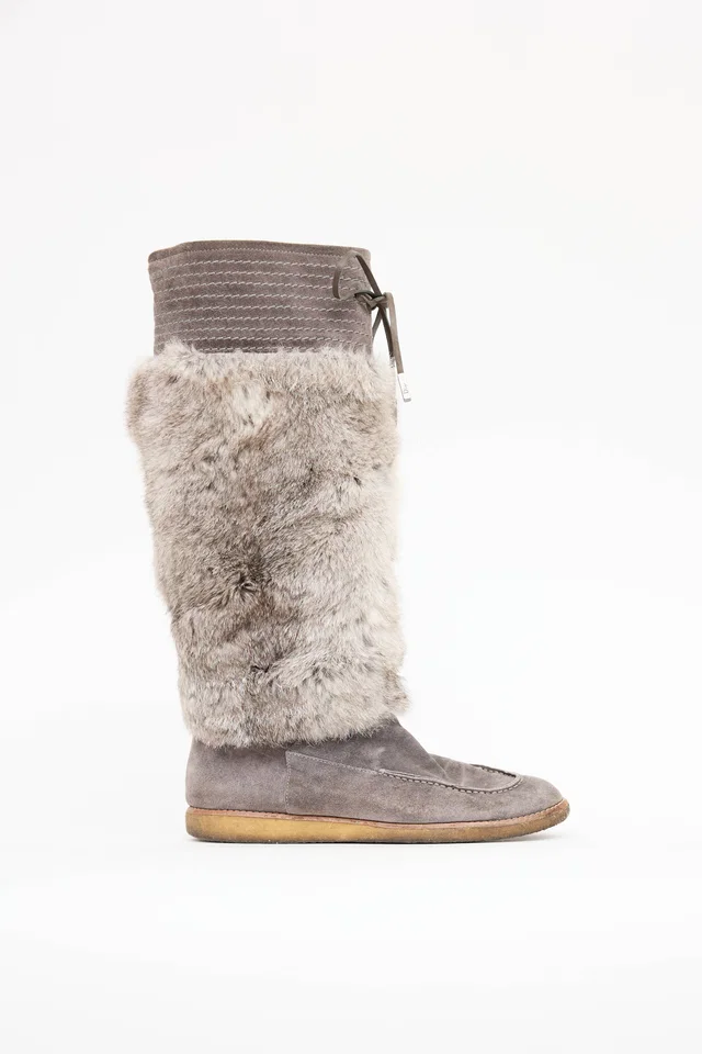 Dior Fur Snow Boot in Suede from VSP Consignment