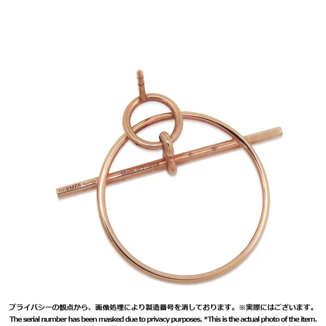 Hermès Echappee Loop Earrings Size PM 18K Pink Gold in Pink from GALLERY RARE, photo 9 of 11