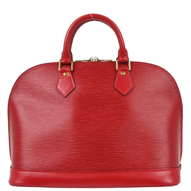 Louis Vuitton Red Epi Alma Handbag M52147 in Red Leather from AMORE Vintage Tokyo