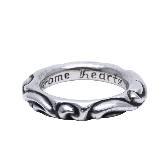 Chrome Hearts Scroll Band Ring 925 Sterling Silver in Silver from The Reluxe