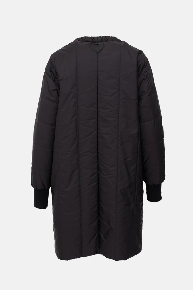 Prada 2016 Quilted Down Coat in Nylon from VSP Consignment, photo 2 of 2