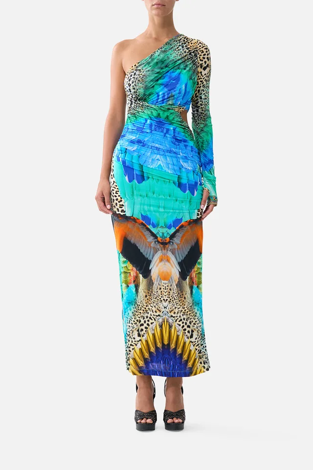 Camilla eBoutique ONE SHOULDER JERSEY CUT OUT DRESS JUNGLE FLIGHT from CAMILLA, photo 1 of 1