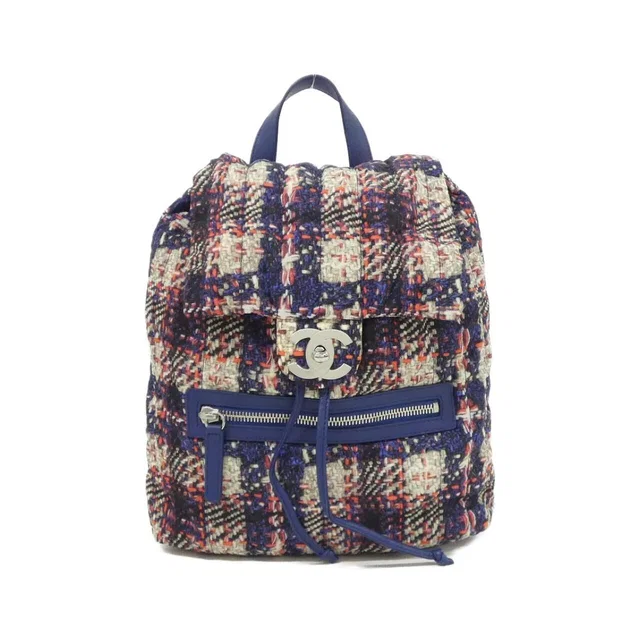 Chanel Backpack Sac Blue in Blue Nylon from The Reluxe