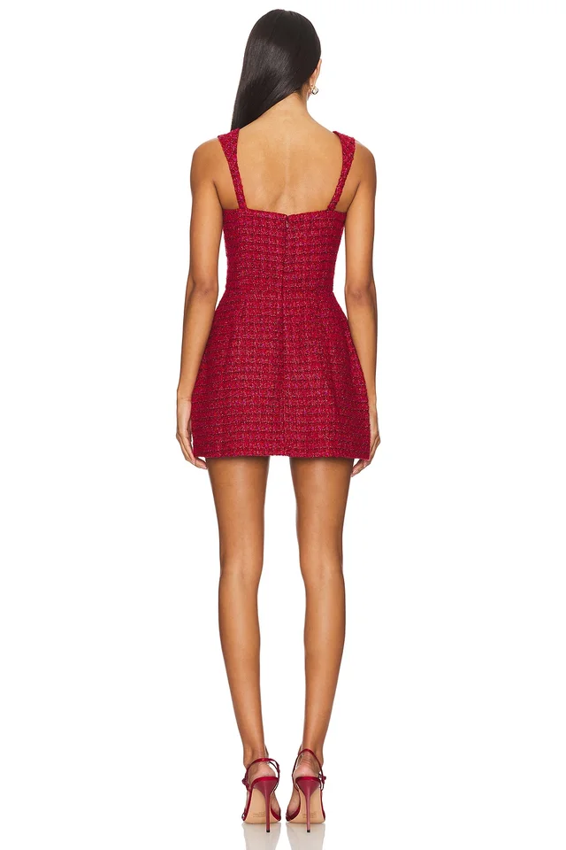 Amanda Uprichard Bethany Skort Romper in Durham Tweed, photo 3 of 4 from REVOLVE (Canada)