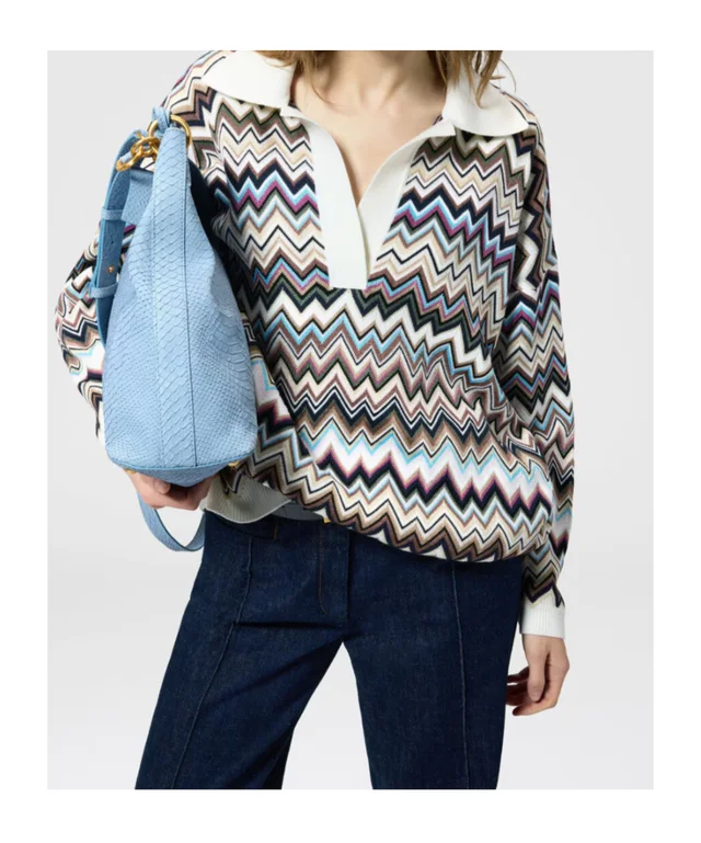 Missoni Oversized Zig Zag Polo Shirt, photo 4 of 6 from SENSER