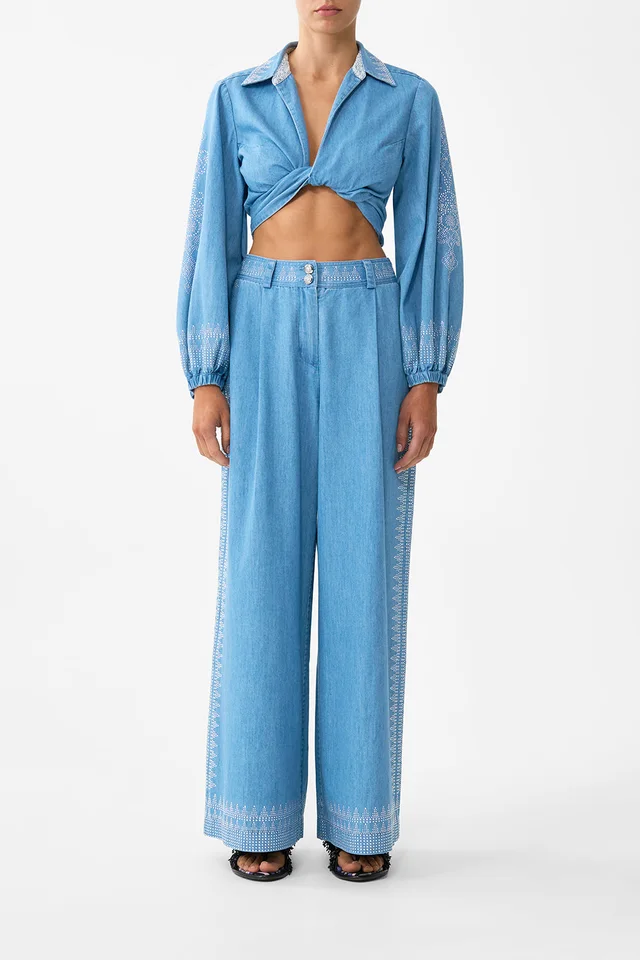Camilla eBoutique CROPPED WRAP SHIRT THE HUM OF THE ALHAMBRA from CAMILLA, photo 1 of 1