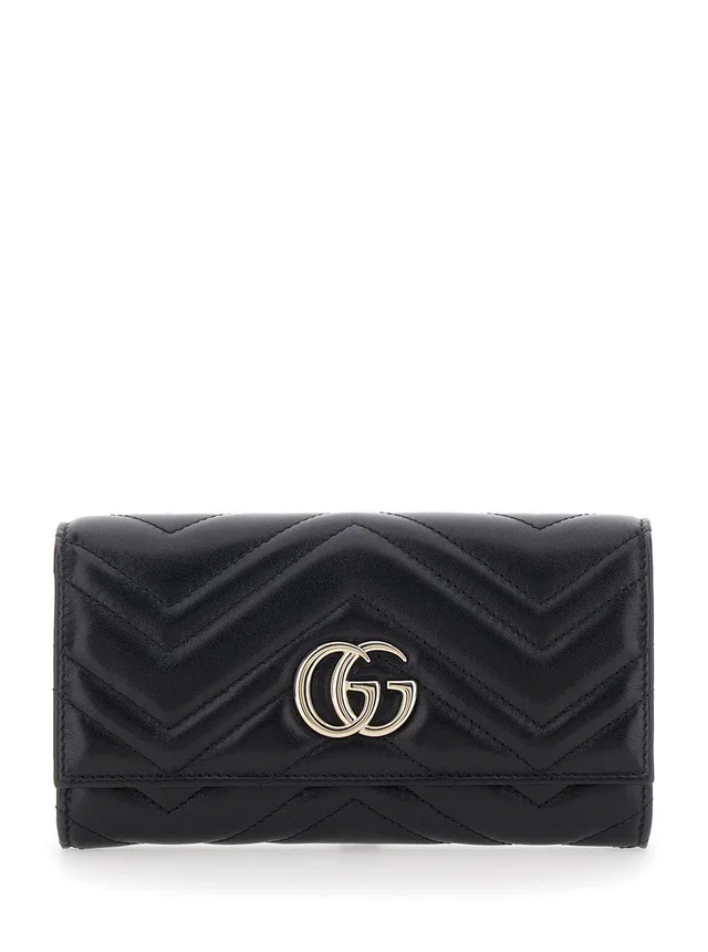 Gucci Gg Marmont Wallet — Black Leather in Black Leather from HEWI