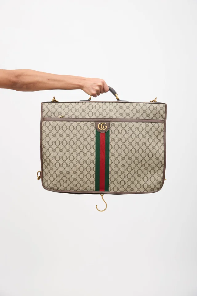 Gucci GG Supreme Savoy Garment Bag in Coated canvas from VSP Consignment