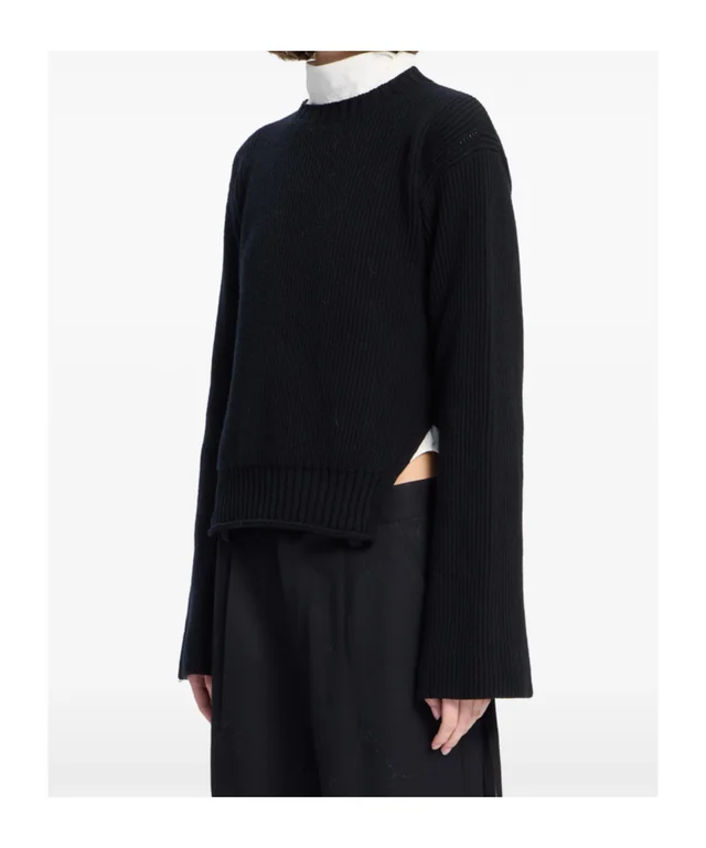 Ann Demeulemeester cashmere ribbed-knit sweater, photo 2 of 3 from SENSER