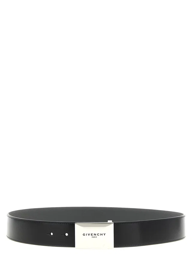 Givenchy Reversible Calf Leather Belt — Black in Black Calfskin from HEWI