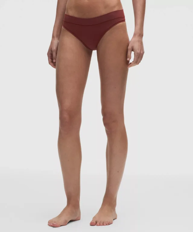 lululemon UnderEase Mid-Rise Thong Underwear *3 Pack in Cranberry Charm/Lotus Lavender/Pink Pearl, photo 2 of 4 from lululemon