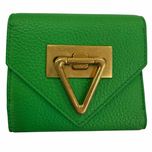 Bottega Veneta Pointlock Leather Tri fold Wallet in Leather from LuxUness