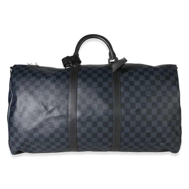 Louis Vuitton Damier Cobalt Keepall Bandouliere 55 in Coated canvas from myGemma
