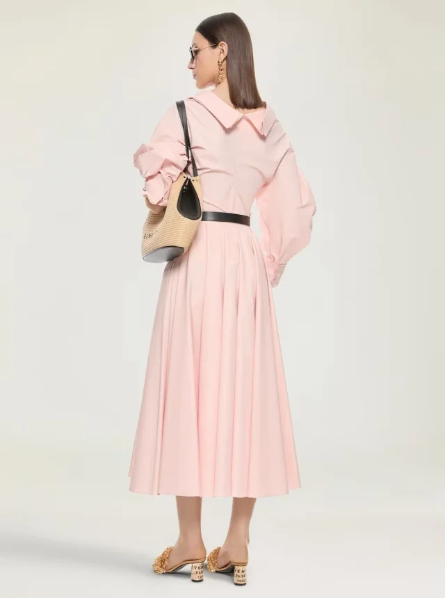 GIVENCHY Pink Fitted Shirt with Cut-Out Design on Front and Back in Cotton for Women in Pink, photo 9 of 10 from Gaudenzi Boutique