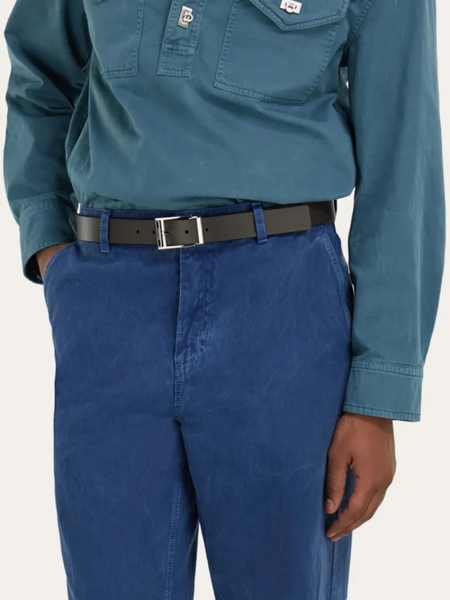 Salvatore Ferragamo Reversible and adjustable belt, photo 4 of 5 from SENSER