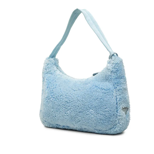 Blue Prada Mini Terry Re Edition 2000 Shoulder Bag in Blue Canvas from Designer Revival, photo 2 of 2