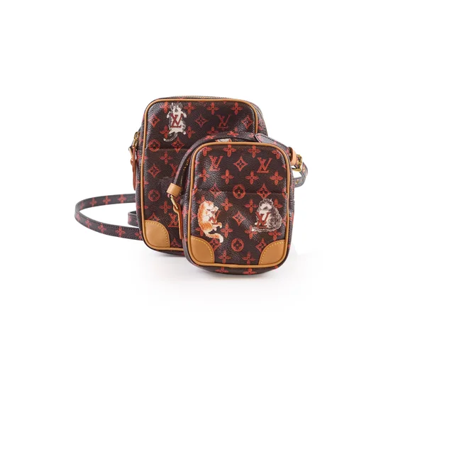 Louis Vuitton Catogram Double Paname Pochette in Canvas from The Purse Affair