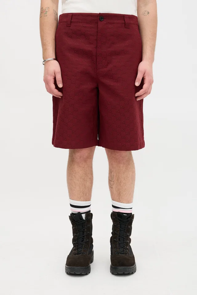 Gucci Canvas GG Monogram Shorts in Canvas from VSP Consignment