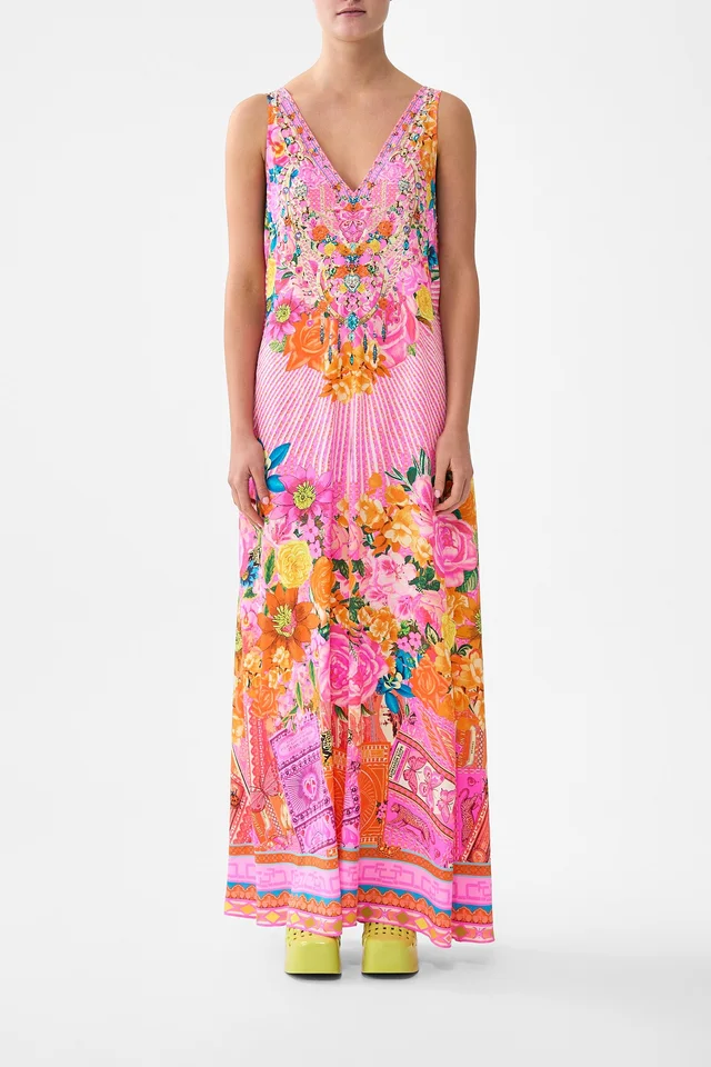 Camilla eBoutique V-NECK FLARED JUMPSUIT ILLUSTRATION NATION from CAMILLA, photo 1 of 1