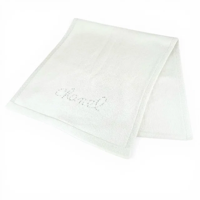 Chanel Sequin Decoration Logo Scarf in Cashmere from The Reluxe