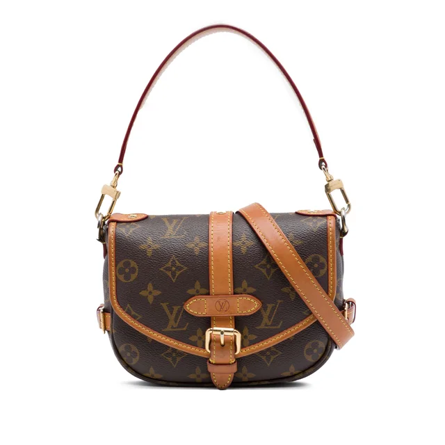 Brown Louis Vuitton Monogram Saumur BB Satchel in Brown Coated canvas from Designer Revival, photo 1 of 1