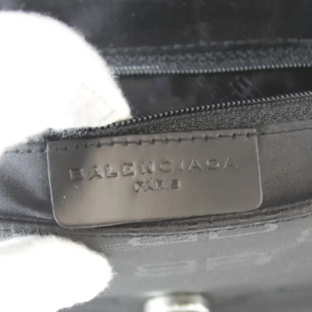 Balenciaga BB Monogram Nylon Shoulder Bag in Black Nylon from LuxUness, photo 8 of 8