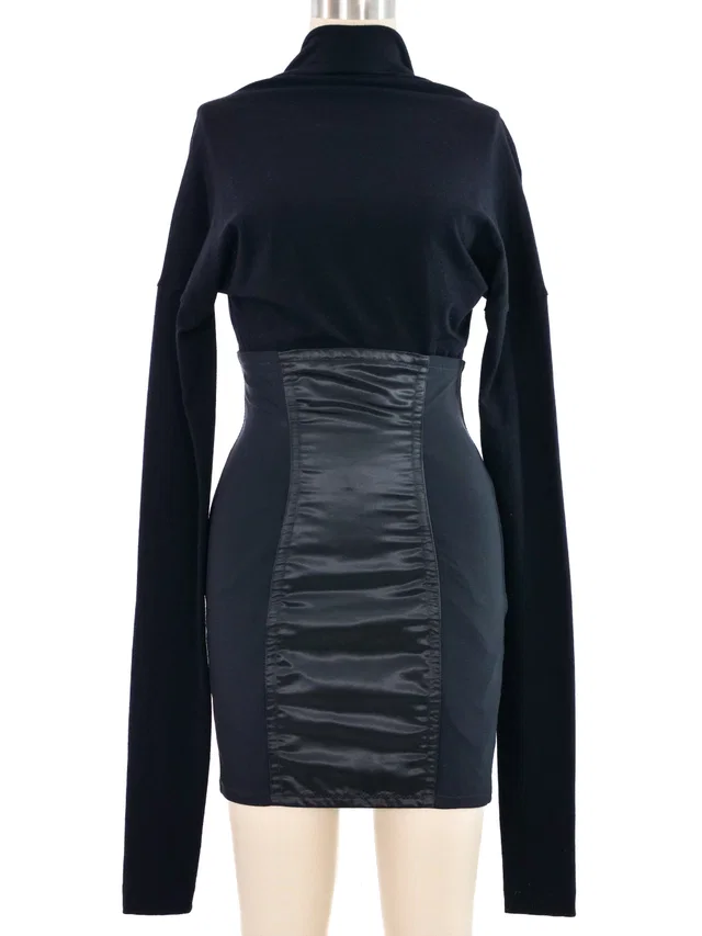 1992 Dolce & Gabbana Satin Panel Dress in Satin from Arcade Vintage