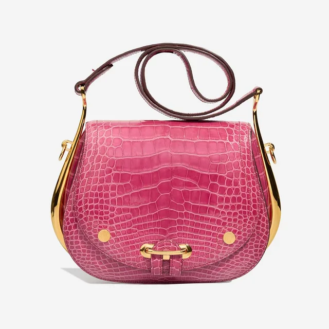 Hermès Passe-Guide Alligator Mississippi Rose Tyrien in Pink Crocodile from SACLÀB, photo 3 of 9