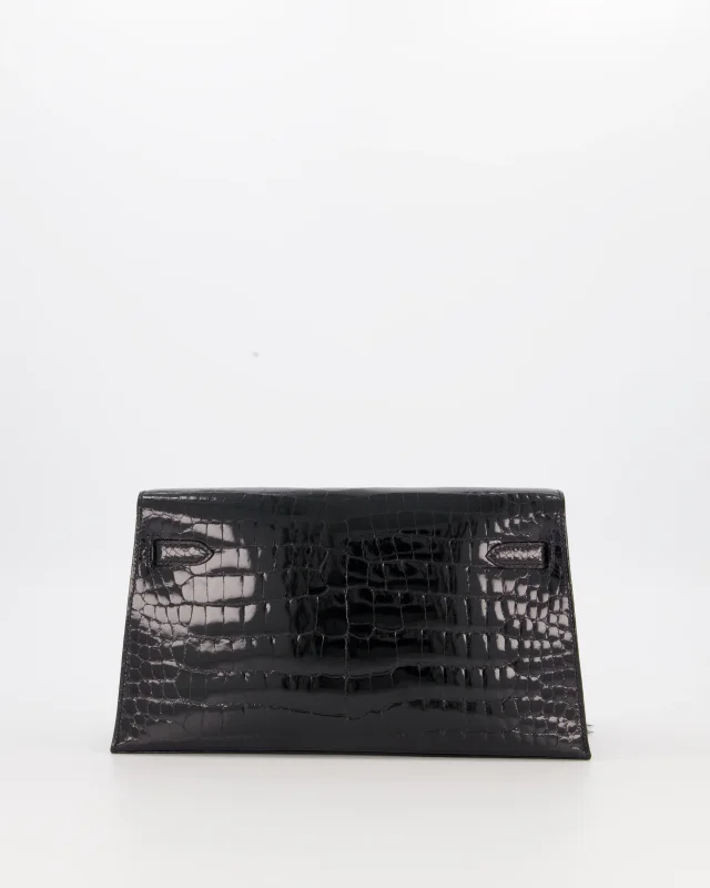 Hermès Kelly Elan Folie Bag in Black Crocodile from Sellier, photo 10 of 24