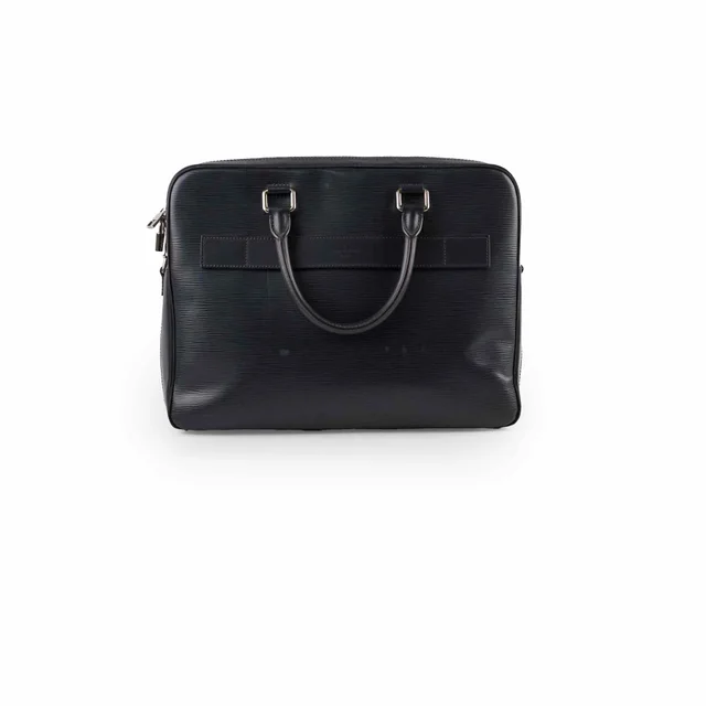 Louis Vuitton Epi Leather Business Bag Black in Black Leather from The Purse Affair