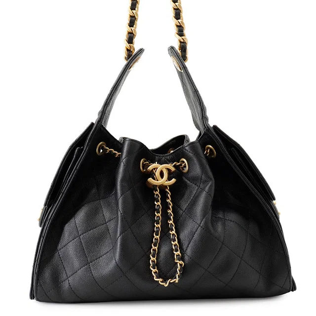 Chanel CHANEL25 ChainShoulder Bag BlackAS5293 Caviar Leather Size Small in Caviar leather from GALLERY RARE